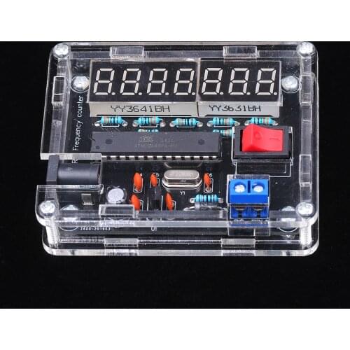10MHz Frequency Meter Frequency Counter AVR Frequency with Shell Counter Cymometer Frequency Measurement 0.000 001Hz Resolution