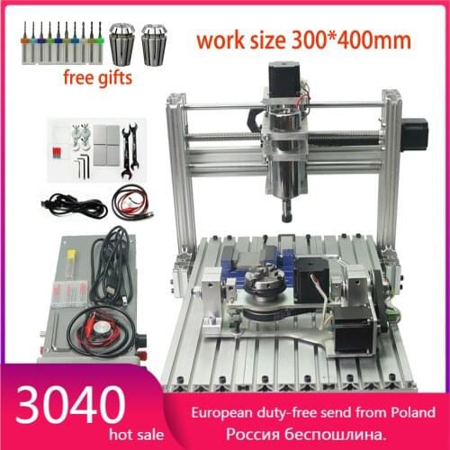 5axis CNC 3040 metal DIY cnc engraving machine ,4 Axis CNC Router,PCB Milling Machine,Engraving frame 5 axis cnc milling machine