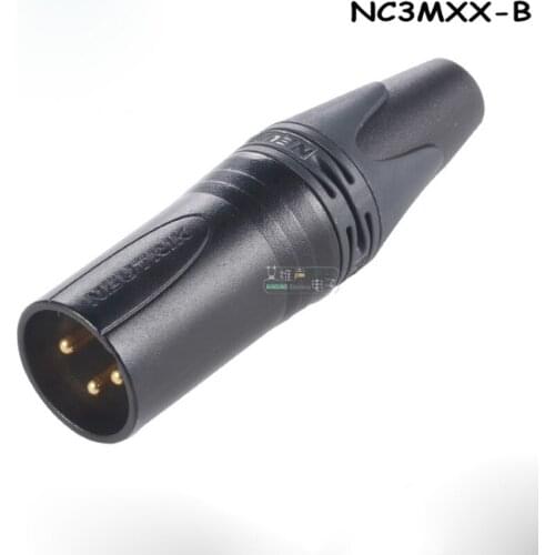 5PCS/Lot Original NC3FXX-B/NC3MXX-B XLR Audio Female/Male Plug Connector 3P 3-Poles Gold-Plated For NEUTRIK microphone