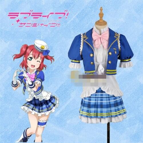 Anime Cosplay Costume lovelive Sunshine Aqours Ruby Kurosawa Dress Singing Dress Women Dress Short Dress Z