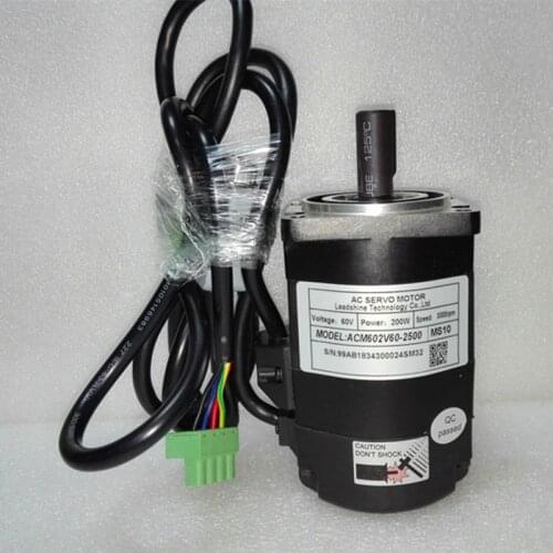 Leadshine ACM602V60 200W Brushless AC Servo Motor,with 2500 -Line Encoder and 4,000 RPM Speed