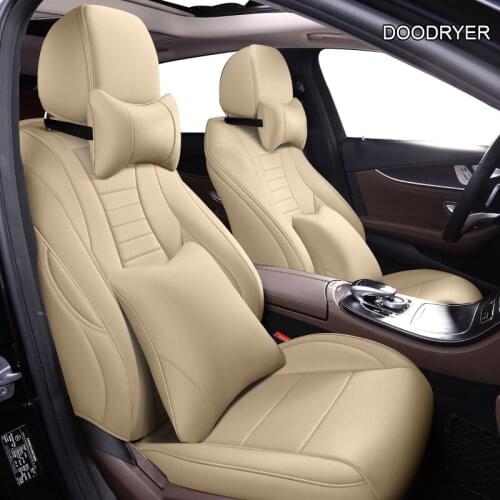 DOODRYER Custom Leather car seat cover For Mercedes-Benz E260 E300 E200 E250 E260 E320 C200 C180 C300 C260 C100 C320 car sea