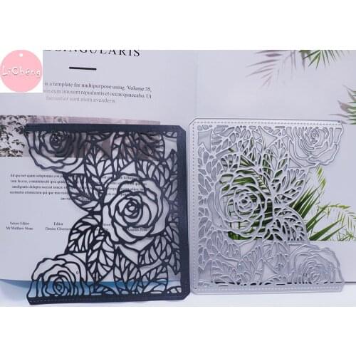 LC062 Lowered Border Metal Cutting Dies Scrapbooking Photo Album Cards Making Decorative Craft Stencil Stamps and Slimline Dies