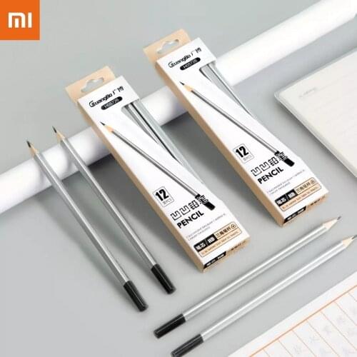 Xiaomi Youpin Guangbo Concave HB Pencil wooden pencils Black For Painting And Writing 10pcs per box