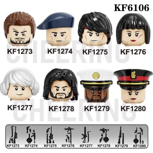 Building Block Free Fire Game Bricks Antonio Miguel Kla Kelly Maxim Andrew Ford Poloma Figures Toys Head For Children KF6106