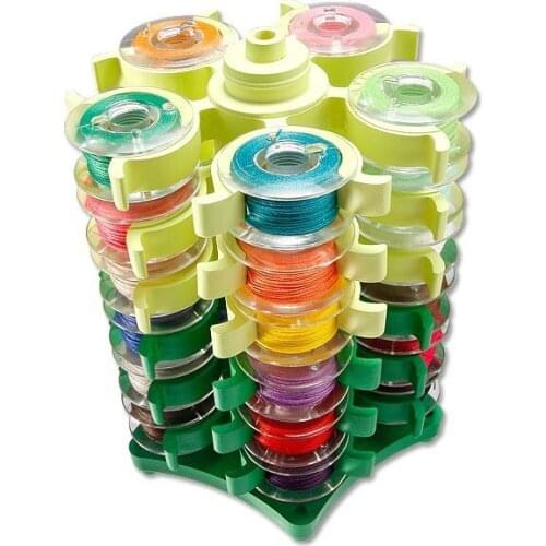 Bobbin Storage Box Rotating Spool Collection Box Reel Spool Collector Detachable Sewing Spool Sewing Thread Bobbin Organizer