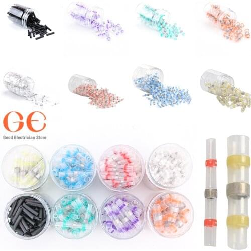 30/40/50/60/100/150/170/250PCS Red Waterproof Insulated Heat Shrink Connectors Solder Seal Wire Connectors AWG22-18/ 0.5-1.0 mm