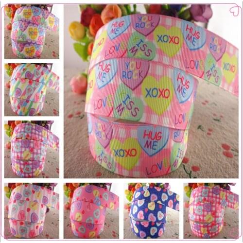 18071207, 1" 25mm 50 yards cartoon printed grosgrain ribbons DIY hairbows handmade materials