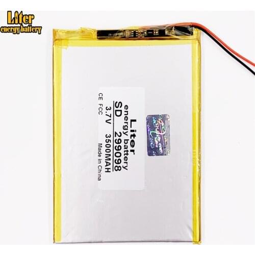 Size 299098 3090100 3.7v 3500mah Lithium Polymer Battery With Board For Pda Tablet Pcs Digital Products
