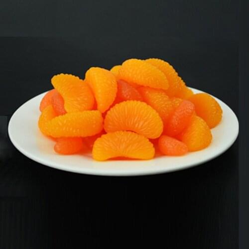 Tangerine orange flap faux fruit model cake shop store shopping mall dining room decor cake decorating supplies fake fruit props