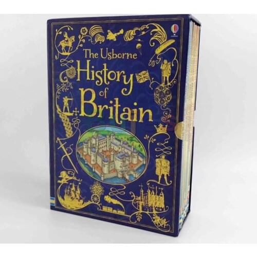 10 books/set,usborne History of Britain,Encyclopedia history book,gift box set,Humor english picture books bed time reading book