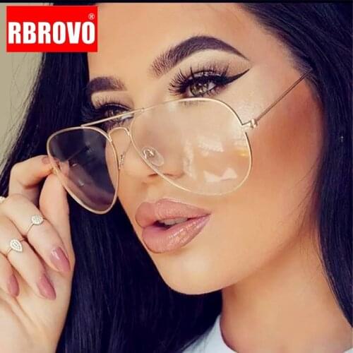 RBROVO 2021 Oval Glasses Frame Women Blue Light Glasses Women Luxury Eyeglasses Women Designer Brand Lentes De Lectura Mujer