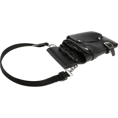 Hairdress Barber Scissor Hairdressing Holster Leather Pouch Holder Case Bag