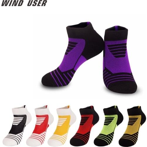 Professional Running Socks Thick Terry Socks Basketball Tennis Men Sports Socks Shock Absorption Moisture Wicking