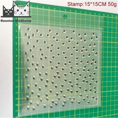 Reunion Polka Dot Sprinkle CLEAR STAMPS DIY Scrapbooking Card Album Paper Craft Rubber Transparent Silicon Clear Stamp