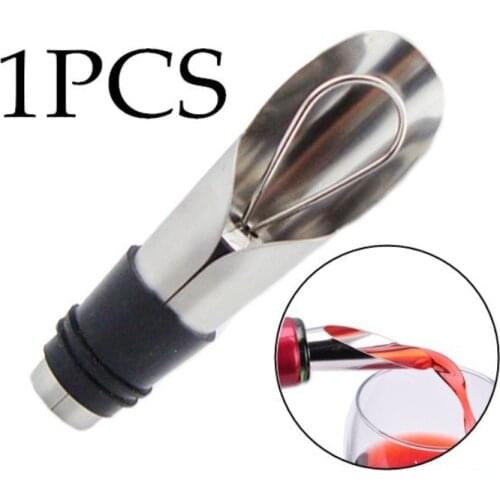 Stainless Steel Pourer Decanter Wine Aerator Aerator Pour Spout Bottle Stopper Wine Aerator Pourer Wine Accessories Pouring Tool