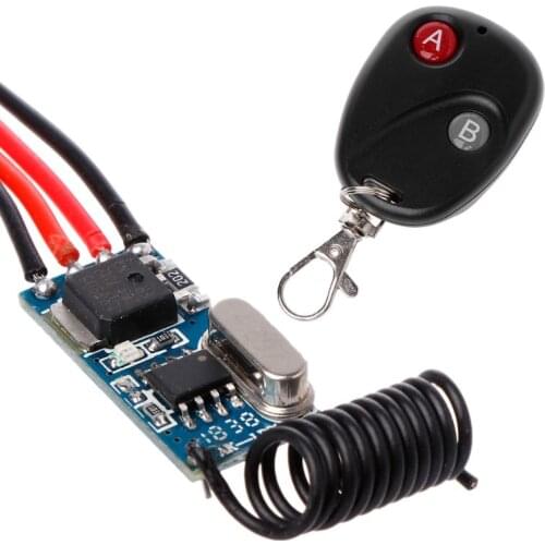 Relay Relay Wireless Switch Remote Control DC3V 3.7V 5V 6V 7V 9V 12V Mini Power LED Lamp Controller Micro Receiver Transmitter