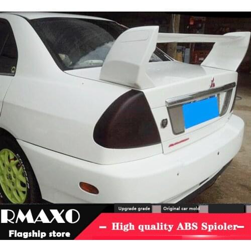 For Lancer Spoiler 2006-2010 Mitsubishi Lancer FD2 Spoiler 3DCK ABS plastic Material Car Rear Wing Color Rear Spoiler