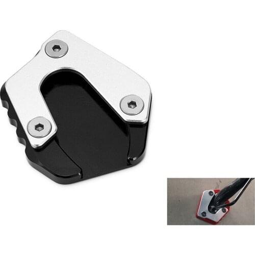Motorcycle Side Stand Extension Kickstand Plate Footrest for Yamaha YZF R15 V3 2017-2020 (Black)