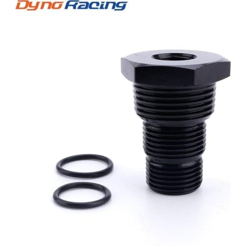 Universal Aluminum Black Automotive Threaded Oil Filter Adapter 1/2-28 to 3/4-16 13/16-16 3/4NPT Car Nut YC101283