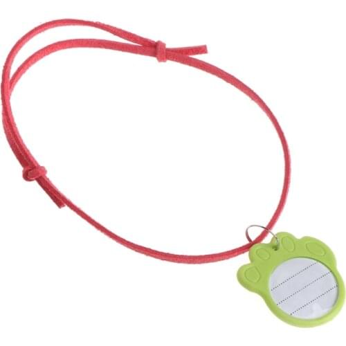 Paw Shape Anti-Lost Pet Dog Cat ID Tag Name Address Phone Number Collar Pendant