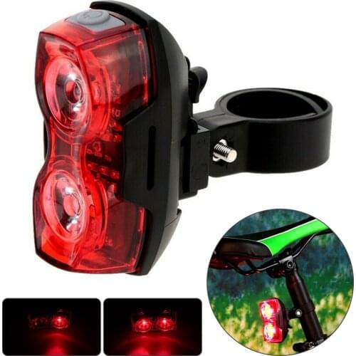 Bicycle light LED Taillight Rear Tail Safety Warning Cycling Portable Light, USB Style Rechargeable or Battery Style