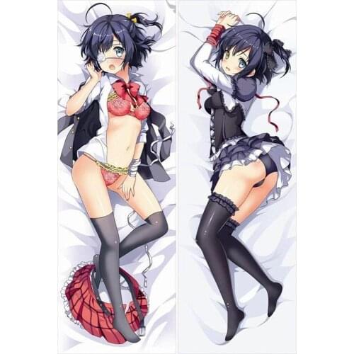 Japan Anime Takanashi Rikka Chunibyo Demo Koi Ga Shitai Throw Otaku Dakimakura Gifts Bedding Hugging Body Pillow Case 150x50 CM