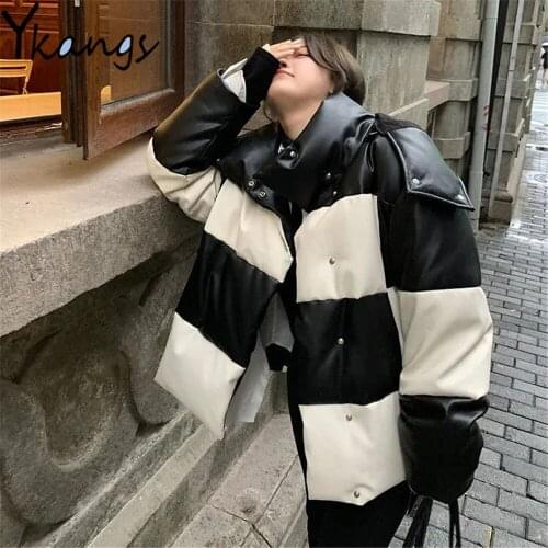 Женские кожаные пуховики YKANGS China At AliExpress