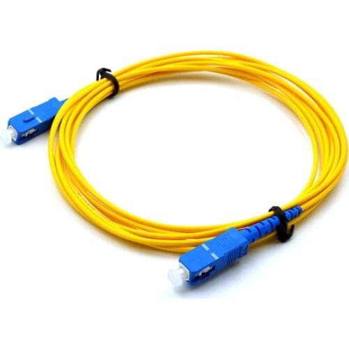 10PCS SC UPC 3M Singlemode 2.0mm 3.0MM Fiber Optic Patch Cord SC single mode fiber optic patch cable Fiber Jumper Free shipping