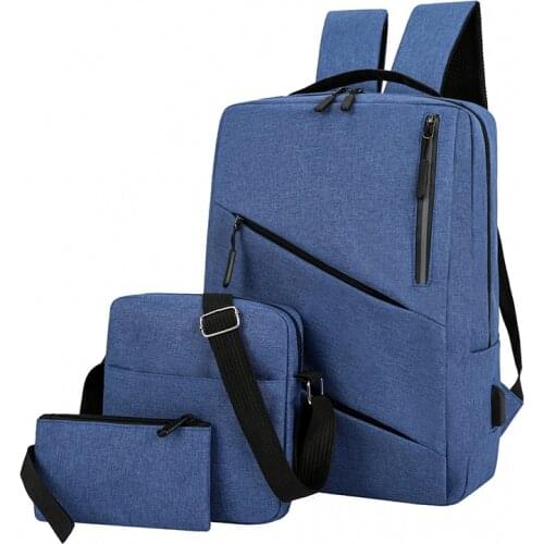 2021 New 3 Set Boys School Backpack Rucksack Girls Oxford Crossbody Messenger Handbag Unisex Purse Cosmetic Clutch Bag sac a dos