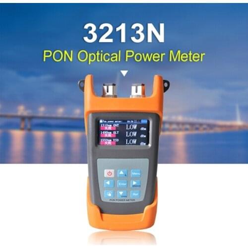3213N PON Optical Power Meter FTTx PON Fiber Optical Power Meter color screen