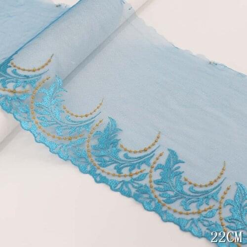 4Yards Lace Fabrics Embroidered Lace Trim High Quality DIY Craf Sewing Dress Clothing 2021 African Bra Tablecloth Fabric