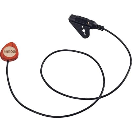 Ammoon Mandolin Guitar Pickup Wood Piezo Contact Microphone Pickup 6.35mm Port for Guitar Ukulele Violin Banjo Mandolin