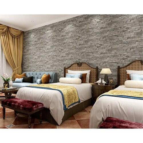 Beibehang 3D stereo retro small brick Chinese restaurant bar clothing shop brick wall wallpaper nostalgia papel de parede