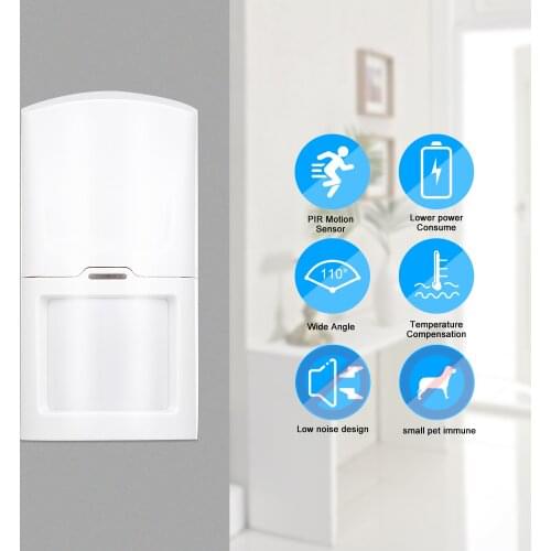 433MHz Wireless Anti-Pet PIR Motion Sensor Dual Passive Infrared Detector 15KG Pet Immune For Home Burglar Security Alarm System