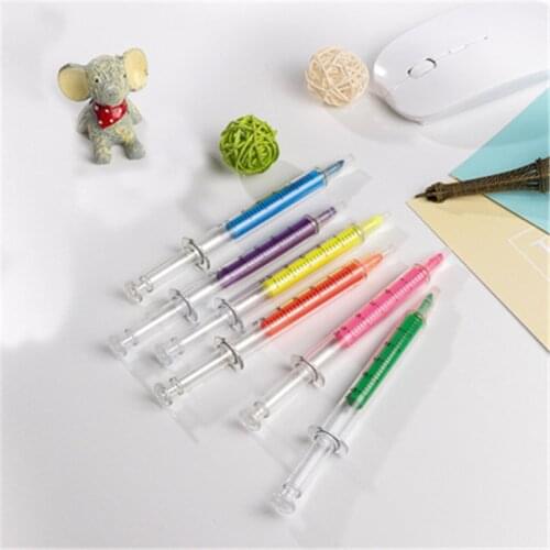 DL KQ03 Korea creative needle type fluorescent pen color pencil prize for students Wholesale price office & school stationery