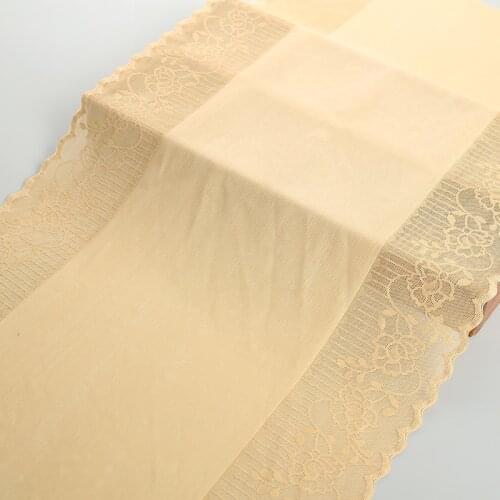 10Yards Black Skin Elastic Lace Trim Stretch Trimming Garment Accessory DIY Sewing Applique Lingerie Bra Laces Fabric 34cm Wide