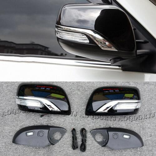 Glossy Black Rear-View Mirror Cover Replacement For Land Cruiser LC200 2016-2021 Car Styling Accessories