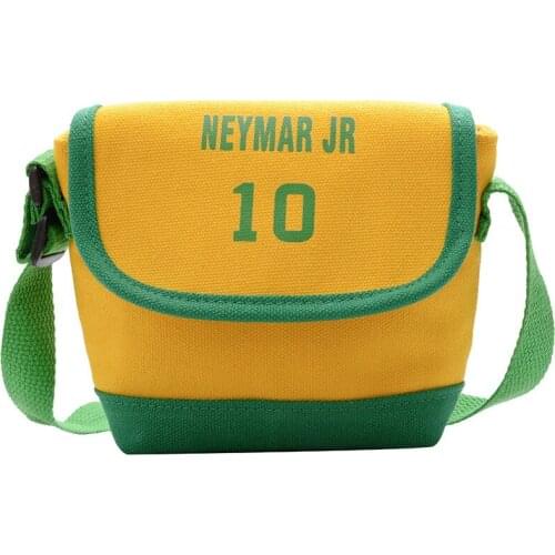 Canvas Children Crossbody Bags Kids Shoulder Bag Fashion Letter Print Messenger Bag for Girl Boy Toddler Handbag Cute Coin Purse