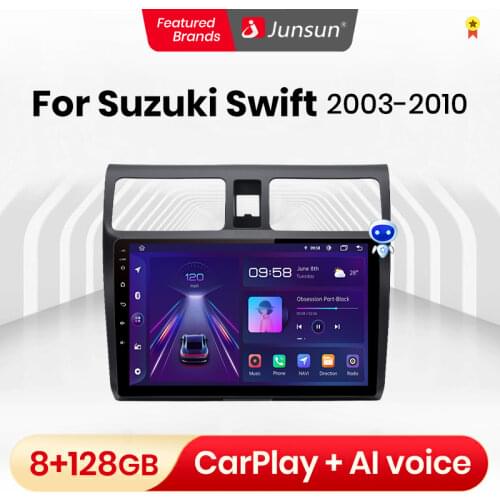Junsun V1 6+128G Android 10 android radio coche pantalla For Suzuki Swift 2003-2010 Multimedia android auto carplay bluetooth-c