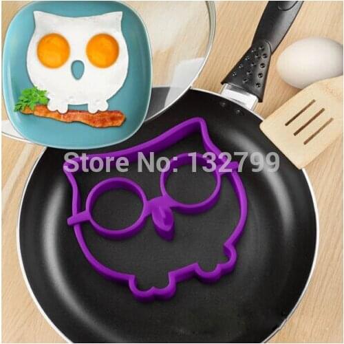 Creative Breakfast Silicone Owl Fried Egg Mold Mould Pancake Egg Shaper Ring Cartoon Kitchen Tools