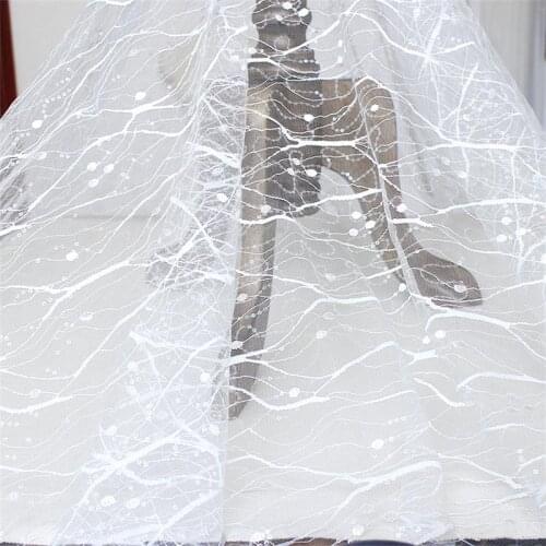 Lace-Fabric Embroidery Wedding-Dress Tulle French High-Quality African For DIY Sewing Accessories