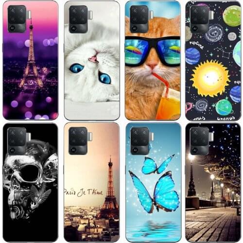 Fashion Soft silicone TPU Back Cover For OPPO Reno 5 Lite Phone Funda Case For OPPO Reno 5 Cute Cartoon Case