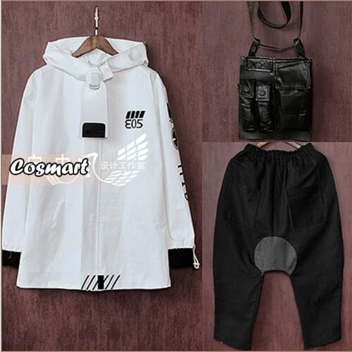 [Customize] Game Arknights Ethan White Coat+pants Daily Wear Uniform Suit Cosplay Costume Halloween Outfit For Women Men