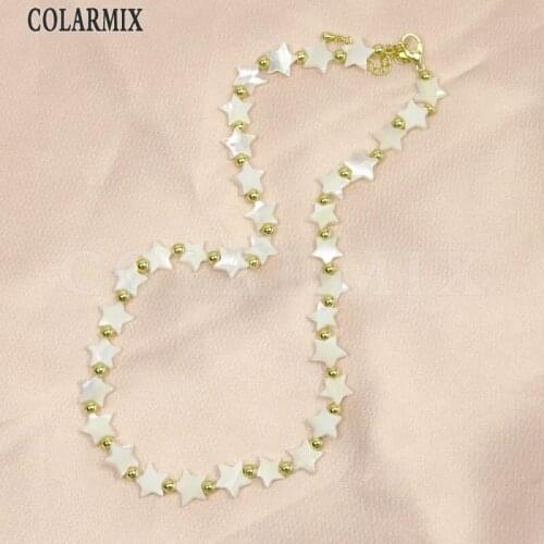 3 Pcs White shell beaded Strand Necklace Shell beaded necklace Fahsion Elegant Jewelry Necklace 90037