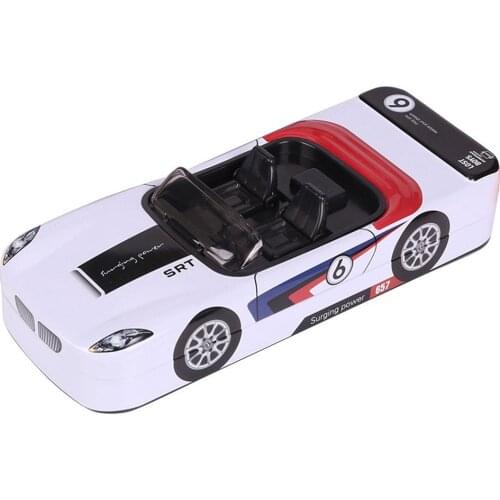 Cool Racing Car Pencil Cases Iron Double Layer Large Capacity Pencil Box Multifunction Stationery Box Boys Toys School Supplies