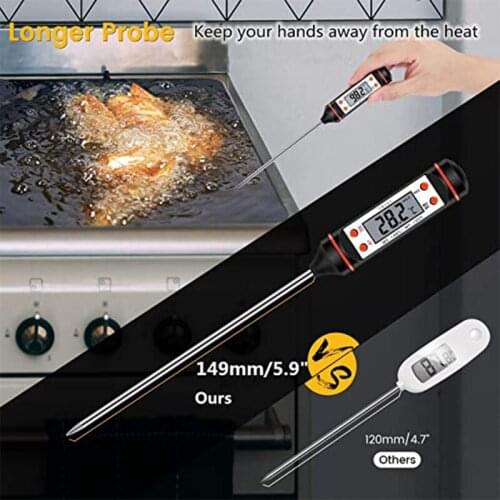 Food Thermometer Digital Thermometer Probe Cooking Food Meat BBQ Probe Temperature Meter Household Kitchen Measuring Accessories