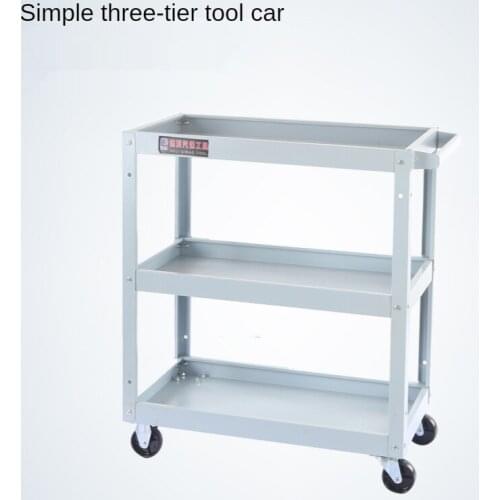 Simple Three-story Garage, Heavy-duty Workshop, Wheel Parts and Trolleys, Cabinets, Carts, Tools, Repairs, Three-story