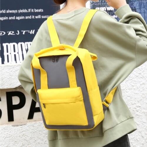 14 Inch Laptop Backpacks Large Capacity Fashion Women Casual Shoulder Bag Teenager Girls School Bag Waterproof Travel Mochila