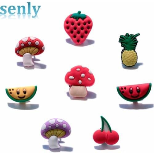 Single Sale 8pc PVC Shoe Charms,Shoe Buckles Accessories Fit Bands Bracelets Croc JIBZ,Kids Party X-mas Gift